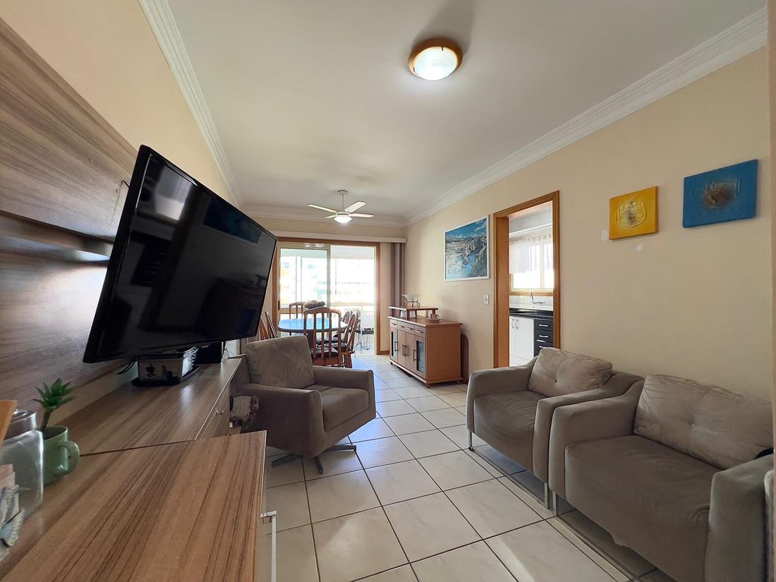 Living do apartamento Edifício Pirâmide